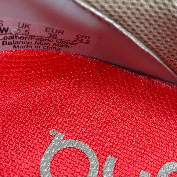 Ryka Tango Slip - On Leather Sneaker Walking Shoe Tan with Orange Accents 7.5w - Picture 9 of 9